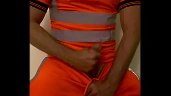 High Viz Worker Jerks Off And Cums