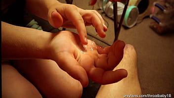 Teen Shares Her Stepbrothers Cum With Her 18 Year Old Friend After Giving A Sloppy Blowjob 69 Deep Throat Fuck