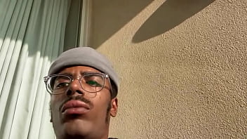 Jerking Off On The Hotel Balcony