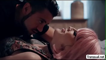 Dude Loves When Transbabe Gives Him Blowjob