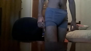 Man Masturbating And Cumming In Bedroom.