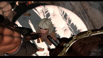 Nikki' Big Interracial Gangbang