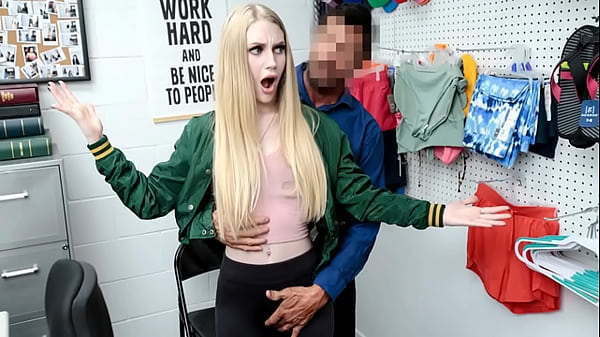 Petite Teen Caught Stealing In Cctv Has To Comply With Officer