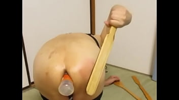 Spanking My Ass With A Container Inserted Part2