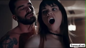 Tgirl Gets Bang In The Kitchen By Dude