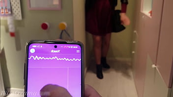 Public Remote Vibrator In The Mall - I Control The Pussy With Lush - Misscreamy