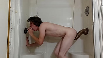 Taking 2 Thick Black Dildos In My Fuck Holes