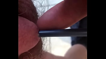 Urethra Sounding. Masturbate