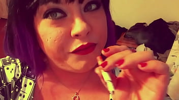 Bbw British Domme Tina Snua Lights A Cigarette With Matches With Dangles, Omi' _ Drifting