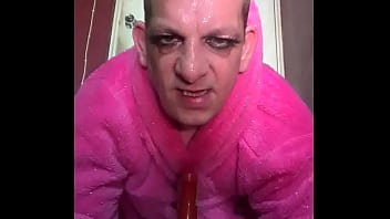 Mark Wright Rides Two Dildo Cocks But Wished He Had Three Real Cocks Two In His Ass And One In His Mouth