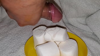 Cum Soaked Marshmallows Are Delicious Any Time Of Day.