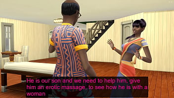Indian Step Mom Hardly Convinced By Step Dad To Have First Time Sex With Step Son To Deflower In An Erotic Massage - Shy Teen