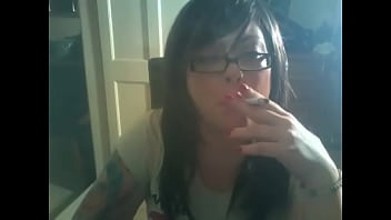 Cute Bbw Tina Snua Smoking 2 Cork Cigarettes