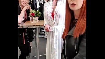 Bettie Ballhaus Natural Big Tits Leather Pants