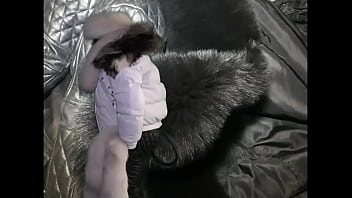 Blackleatherhands In Schwarzem Und Weißem Leder _ Pelz