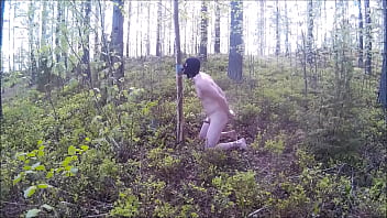 Dildo Sucking In The Woods.