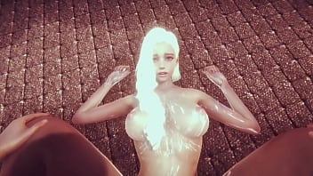 Sexy Blonde Anime Girl Suck Big Dick And Get Cumshot On Her Pretty Face