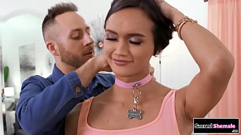 Ladyboy Andrea Zhay Anal Riding A Cock