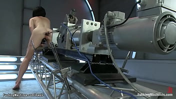 Petite Babe Fucked By Huge Machines