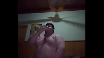 Chub Gags On Dildo