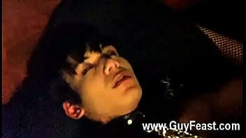 Hot Gay Scene This Episode Is A Bit Weird With The Outfits But It Was - blowjob, trimmed, shaved, amateur, masturbation, blackhair, kissing, gay, bizarre, gothic, twink, la - Video 6303421