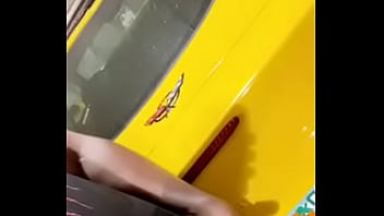 Long Stroking My Muscular Body Next To My Corvette