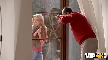 Vip4k. Old Man Enjoys Unplanned Sex With Attractive Stranger At His Place