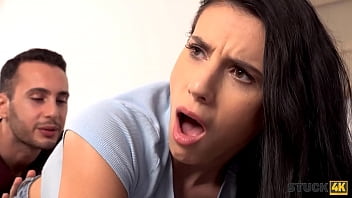 Stuck4k. Bombshell Didnt Know Her Roommate Has Kinky Plans For Her