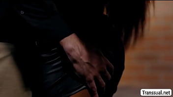 Ladyboy Khloe Enjoys Sucking Dudes Dick