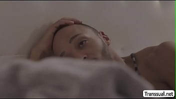 Ladyboy Enjoys Sucking Her Stepbros Dick