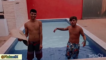 Renan Martins Pantaneiro Pulando Comigo Na Piscina Da Produtora Pjtx