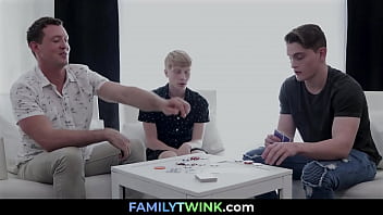 Familytwink.com ⏩ Tricky Stepdad Fuck His Offspring After Playing Poker - Pierce Paris