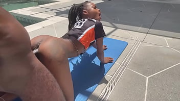 Ebony Thot Gets Fucked For Team Spot
