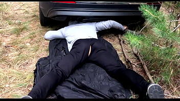 Masked Man Fucks A Stuck Guy / Russian Horror In The Forest / Horrorporn