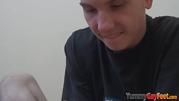 Feet Fetish Guy Sniffing His Shoes