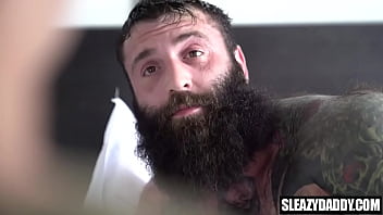 Big Stepdad Fucks Stepson In A Car