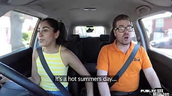 Student Driver Publicly Sucks Instructor Before Pussyfucking