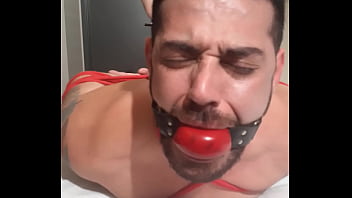 Leicy Sposito Ballgagged Hogtied