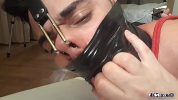 Leicy Sposito Nosehooked Tapegagged Bondage Hogtied