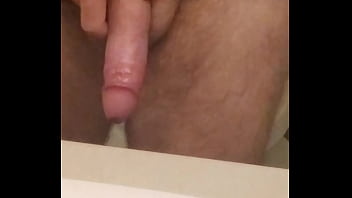 Big White Uncut Cock With Precum