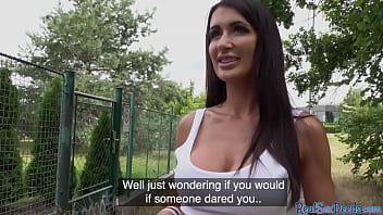 Bigtit Euro Pulled And Pounded From Behind Outdoors