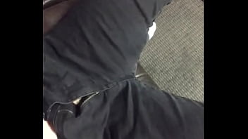 Trying To Hide My Erection By Placing My Leg Over It.