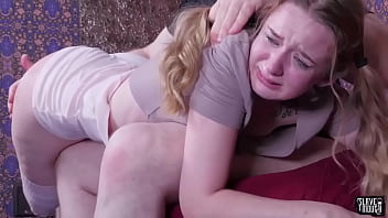 Submissive Teen Gets Ass Spanked