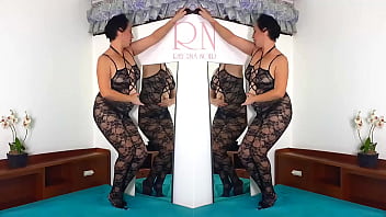 Black Body Stockings. Slut With Mirror Posing In Black Mesh Body Lingerie Sexy Lingerie. Mix 1