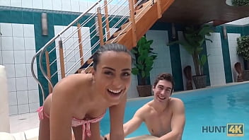 Hunt4k. Swimming Pool Is A Nice Place For Guy To Fuck Boys Gf For Cash