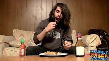 Straightie With Long Hair Devin Reynolds Jerks Off And Cums