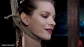 Brunette Suffers Spilt Legs Suspension