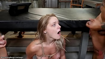 Interracial Anal Gangbang For Blonde