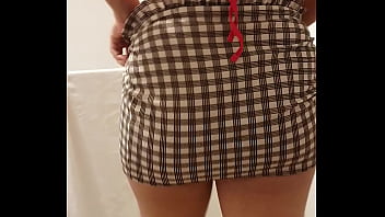 Indian Wife In Mini Skirt