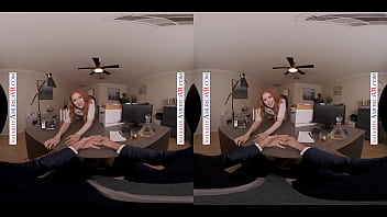 Naughty America - Your Redhead Babe Employee Madison Morgan Fucks You In The Office!!